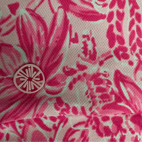 Lilly Pulitzer Dress with Short Pink Floral Mini Dress - Picture 9 of 10